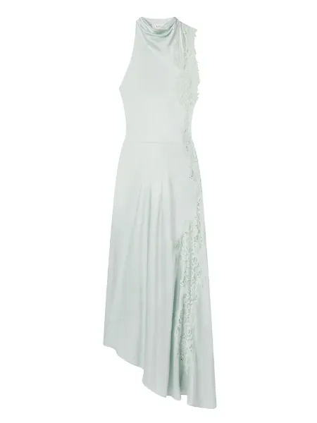 Josephine Satin and Lace Maxi Dress
